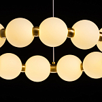 Люстра круглая с матовыми белыми шарами PEARLS Suspension варинант исполнения - 7 | Loft Concept в Ульяновске
