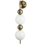 Бра с плафонами шарами из акрила и металла Crystal Globule Spheres Wall Lamp варинант исполнения - 1 | Loft Concept в Ульяновске