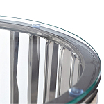 Столик журнальный с круглой прозрачной стеклянной столешницей Voluptuous варинант исполнения - 1 | Loft Concept в Ульяновске