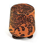 Пуф Wakonda Terracotta Tiger Mountain с Круглыми ножками  варинант исполнения - 2 | Loft Concept в Ульяновске