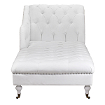 Кушетка белая с мягкой обивкой из велюра Michael Couch варинант исполнения - 4 | Loft Concept в Ульяновске