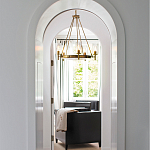  Люстра с 5-ю цилиндрическими плафонами из стекла с пузырьками Hinkley варинант исполнения - 9 | Loft Concept в Ульяновске