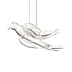 Подвесной светильник с прозрачной стеклянной птичкой Serip Voa варинант исполнения - 6 | Loft Concept в Ульяновске