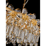 Люстра с декоративными элементами в виде крупных хрустальных цветов Palace Gardens варинант исполнения - 3 | Loft Concept в Ульяновске