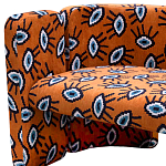 Акцентный Двухместный Диван Leela Оранжевый Орнамент варинант исполнения - 2 | Loft Concept в Ульяновске