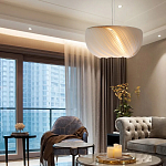 Подвесной светильник с белыми изящными декоративными лепестками Volumetric Petal Lamp варинант исполнения - 4 | Loft Concept в Ульяновске