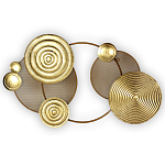 Панно настенное Blank Sheet Golden Orbit варинант исполнения - 1 | Loft Concept в Ульяновске