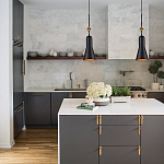  Подвесной светильник черного матового цвета с конусным плафоном 65 см Elstead Lighting варинант исполнения - 9 | Loft Concept в Ульяновске