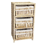 Стеллаж для детской с плетенным выдвижными корзинами Bow варинант исполнения - 1 | Loft Concept в Ульяновске