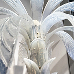 Торшер Glass Decorated Palm Floor Lamp White Листья Пальмы  варинант исполнения - 2 | Loft Concept в Ульяновске