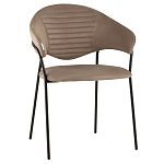 Коричневый стул с обивкой из искусственной замши Alexis варинант исполнения - 1 | Loft Concept в Ульяновске