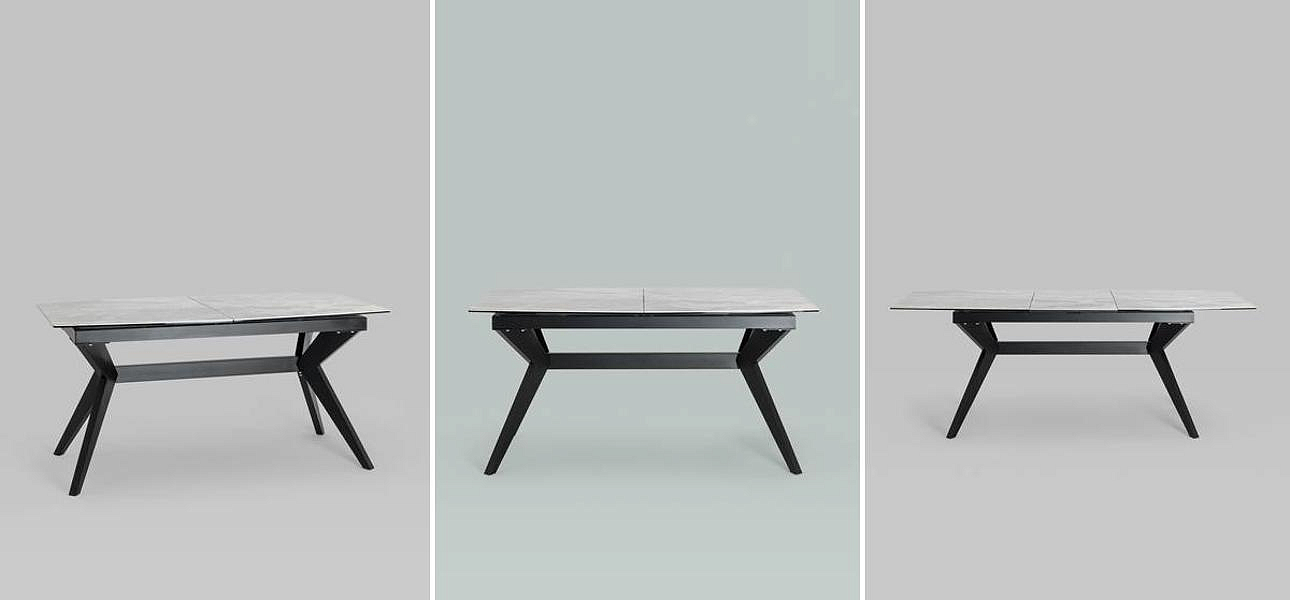 Обеденный стол Akseldor Ceramics столешница серый мрамор Обеденный стол Akseldor Ceramics столешница серый мрамор - Loft-Concept в Ульяновске