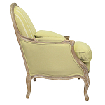 Кресло Ava Classical Armchair green striped flax варинант исполнения - 1 | Loft Concept в Ульяновске