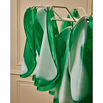 Люстра из стеклянных зеленых лепестков Petalled Illuminator варинант исполнения - 8 | Loft Concept в Ульяновске