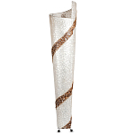 Торшер из перламутра на металлическом каркасе Indonesian Spiral 2 варинант исполнения - 3 | Loft Concept в Ульяновске