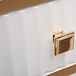 Консоль с ящиком белая с золотом Textured White Console with Gold варинант исполнения - 4 | Loft Concept в Ульяновске
