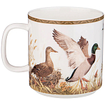 Кружка из фарфора с изображением уток и собаки 400 мл Hunting Porcelain Collection варинант исполнения - 1 | Loft Concept в Ульяновске