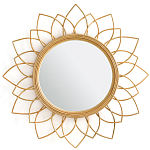 Зеркало из ротанга в форме цветка WICKER MIRROR 90 варинант исполнения - 1 | Loft Concept в Ульяновске