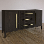 Буфет Primo с тремя ящиками и двумя фасадами Темный орех варинант исполнения - 2 | Loft Concept в Ульяновске