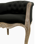 Кресло низкое в стиле прованс Louis French Armchair black flax варинант исполнения - 4 | Loft Concept в Ульяновске