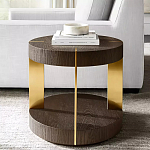 Дизайнерский журнальный стол круглый на 4-х ножках с подстольем Hufok варинант исполнения - 1 | Loft Concept в Ульяновске