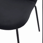 Стул черный с обивкой из велюра Black Archie Chair варинант исполнения - 6 | Loft Concept в Ульяновске