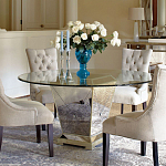 Стол обеденный круглый на зеркальном основании Spectacular Table варинант исполнения - 2 | Loft Concept в Ульяновске