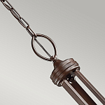 Люстра с белыми тканевыми абажурами в прозрачных стеклянных цилиндрах Kichler варинант исполнения - 15 | Loft Concept в Ульяновске