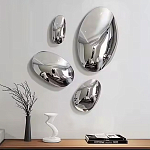 Абстрактная скульптура на стену в виде капли воды Water Outline варинант исполнения - 7 | Loft Concept в Ульяновске