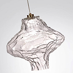 Подвесной светильник с плафоном из фактурного прозрачного стекла Light Ensemble варинант исполнения - 9 | Loft Concept в Ульяновске