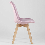 Стул с мягким велюровым сиденьем Arvika Pink варинант исполнения - 2 | Loft Concept в Ульяновске