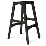 Барный стул со спинкой и подлокотниками на 4-х черных ножках Douglas Rhombus Коричневый Велюр варинант исполнения - 5 | Loft Concept в Ульяновске