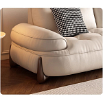 Диван кожаный с каркасом из массива дерева Furniture Medieval варинант исполнения - 1 | Loft Concept в Ульяновске