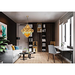 Люстра с каскадом из разноцветных круглых подвесов Key Lustar варинант исполнения - 1 | Loft Concept в Ульяновске