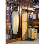 Зеркало овальное в металлической оправе в стиле лофт Urban Style Space варинант исполнения - 4 | Loft Concept в Ульяновске