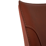 Стул коричневый из искуственной кожи на 4-х ножках Enigma Brown варинант исполнения - 4 | Loft Concept в Ульяновске