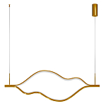 Подвесной светильник волнообразный изогнутый цвета латунь 3000К Spiral Lighting варинант исполнения - 3 | Loft Concept в Ульяновске