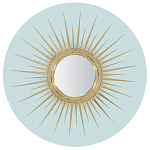 Настенное круглое зеркало Romilly Round Mirror Blue варинант исполнения - 1 | Loft Concept в Ульяновске