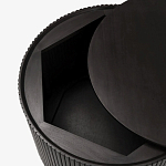 Черный приставной стол с местом для хранения Smart Textured Table варинант исполнения - 2 | Loft Concept в Ульяновске