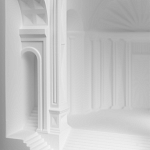 Встраиваемый в стену гипсовый светильник под покраску с арками и рельефными колоннами Antiquity Athena варинант исполнения - 8 | Loft Concept в Ульяновске