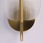 Бра с изогнутым рельефным плафоном Textured Glass варинант исполнения - 5 | Loft Concept в Ульяновске