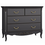 Комод черный из массива бука в стиле прованс Black Provence варинант исполнения - 2 | Loft Concept в Ульяновске