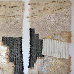 Триптих Геометрический гобелен бежевый Figurative Beige Wall Hangings варинант исполнения - 2 | Loft Concept в Ульяновске