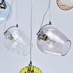 Люстра линейная с 5-ю разноцветными стеклянными плафонами Kaleido варинант исполнения - 12 | Loft Concept в Ульяновске