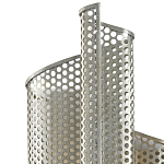 Бра серебряное изогнутой формы с перфорацией Perforation варинант исполнения - 1 | Loft Concept в Ульяновске