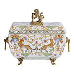 Шкатулка с фигуркой льва на крышке Eden Garden варинант исполнения - 3 | Loft Concept в Ульяновске