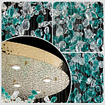 Люстра зеленая каскадная Green Light CascadeDroplet Chandelier варинант исполнения - 3 | Loft Concept в Ульяновске