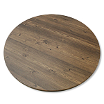 Стол журнальный c коричневой круглой столешницей на трех металлических ножках Charm Coffee Table варинант исполнения - 3 | Loft Concept в Ульяновске