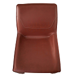 Стул коричневый из искуственной кожи на 4-х ножках Enigma Brown варинант исполнения - 3 | Loft Concept в Ульяновске