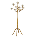 Торшер золотой в виде растения Golden Flower Glade варинант исполнения - 3 | Loft Concept в Ульяновске